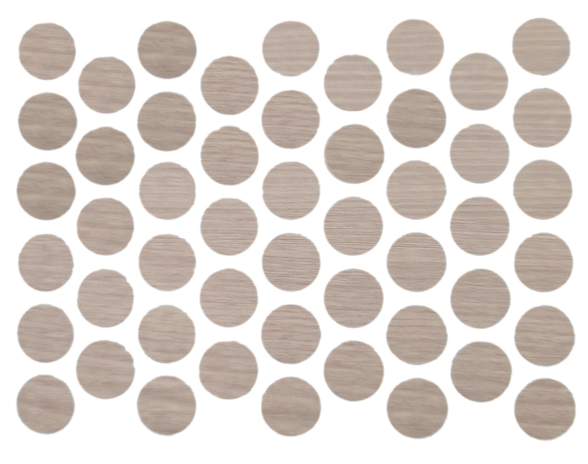 Screw cover caps Self-Adhesive - White Pine 9/16 inch Furnica