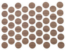 Screw cover caps Self-Adhesive - Zebrano 9/16 inch