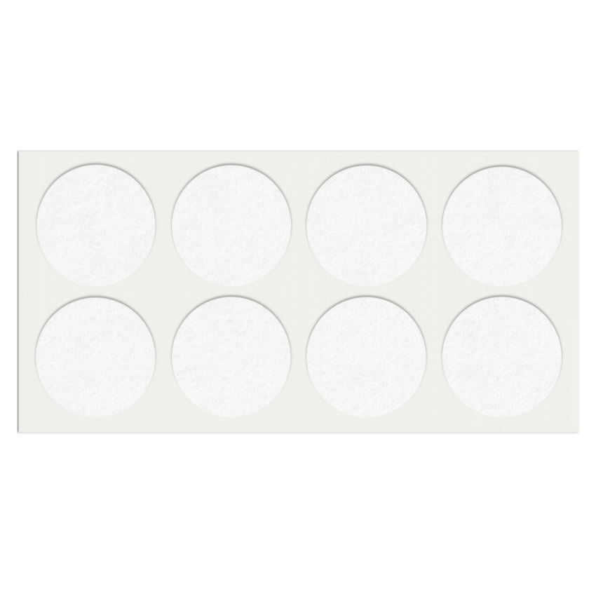 Self-Adhesive Felt Pad 1-15/16 inch NTP White