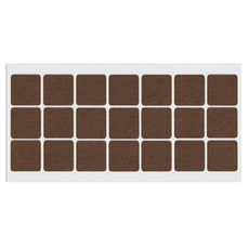 Self-Adhesive Felt Pad 1-3/16x1-3/16 inch Brown