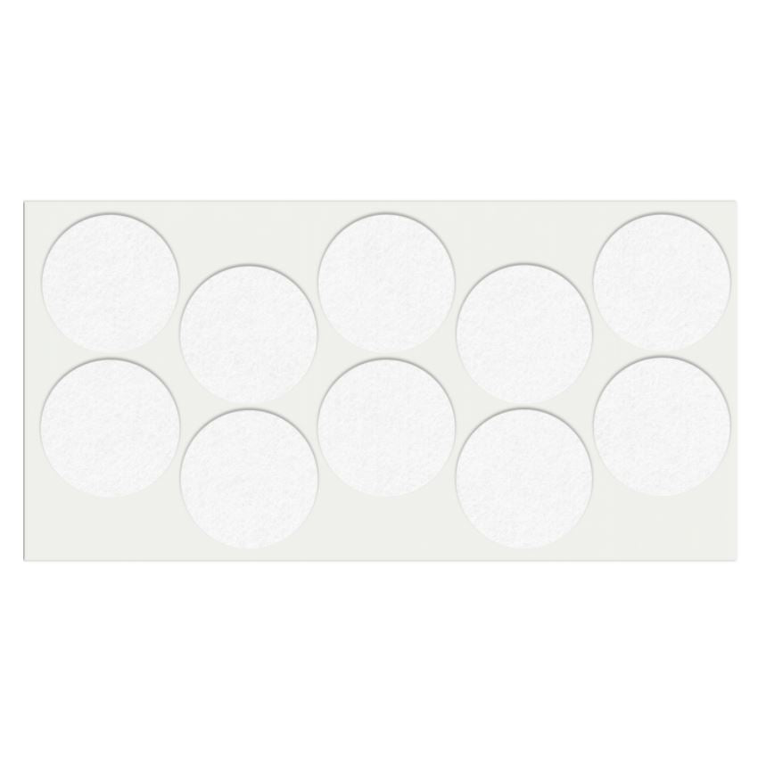 Self-Adhesive Felt Pad 1-3/4 inch NTP White