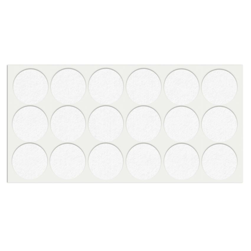 Self-Adhesive Felt Pad 1-3/8 inch NTP White