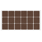 Self-Adhesive Felt Pad 1-3/8x1-3/8 inch Brown