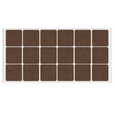 Self-Adhesive Felt Pad 1-3/8x1-3/8 inch Brown