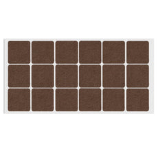 Self-Adhesive Felt Pad 1-3/8x1-3/8 inch Brown