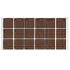 Self-Adhesive Felt Pad 1-3/8x1-3/8 inch Brown