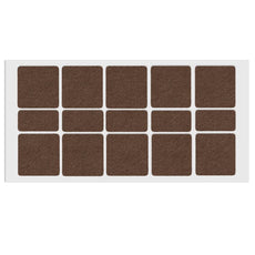 Self-Adhesive Felt Pad 1-9/16x1-9/16 inch Brown