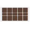 Self-Adhesive Felt Pad 1-9/16x1-9/16 inch Brown