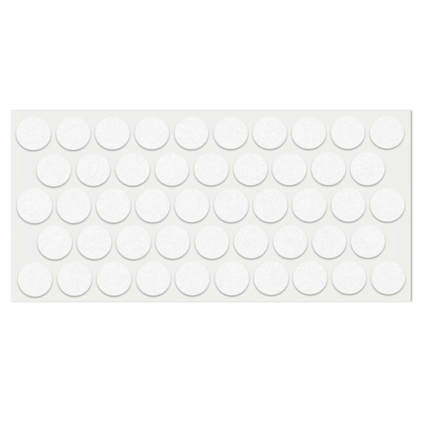 Self-Adhesive Felt Pad 13/16 inch NTP White