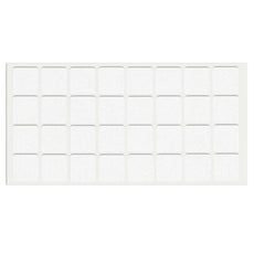 Self-Adhesive Felt Pad 1x1 inch - White