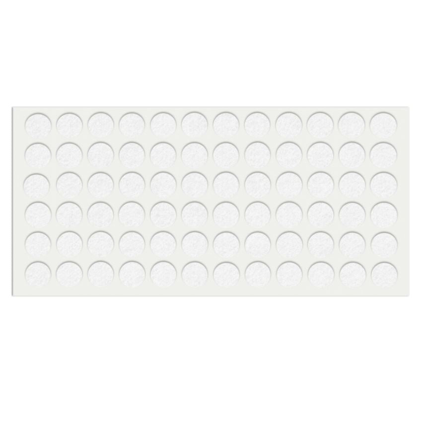 Self-Adhesive Felt Pad Ø9/16 inch White