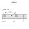 Soft-Close Undermount Slides (left and right), 3/4 Extension - 16 inch