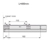 Set of Soft-Close Undermount Slides (left and right), 3/4 Extension