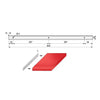 Side Strip for 1-1/2 inch Worktop R-15, Silver Anodized