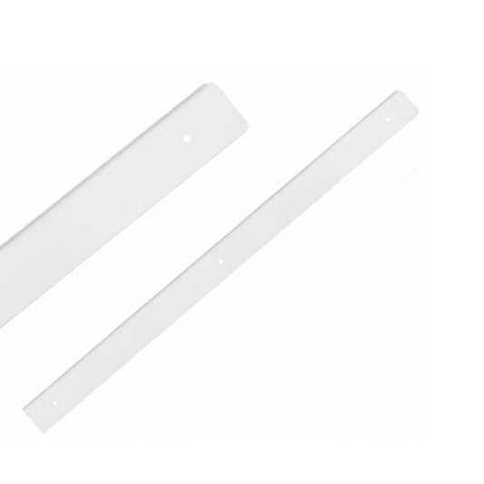 Side Strip for 38mm Worktop R-3, White Powder Coated Aluminium NTP Right