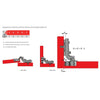 Soft-Close Hinge, H0 Mounting Plate with EURO Screws, Twin Doors