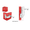 Soft-Close Hinge, H2 Mounting Plate with EURO Screws, Parallel Doors