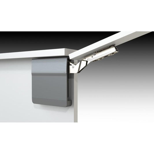 Soft Close Top Cabinet Lift System (L+R), Grey/Nickel Furnica
