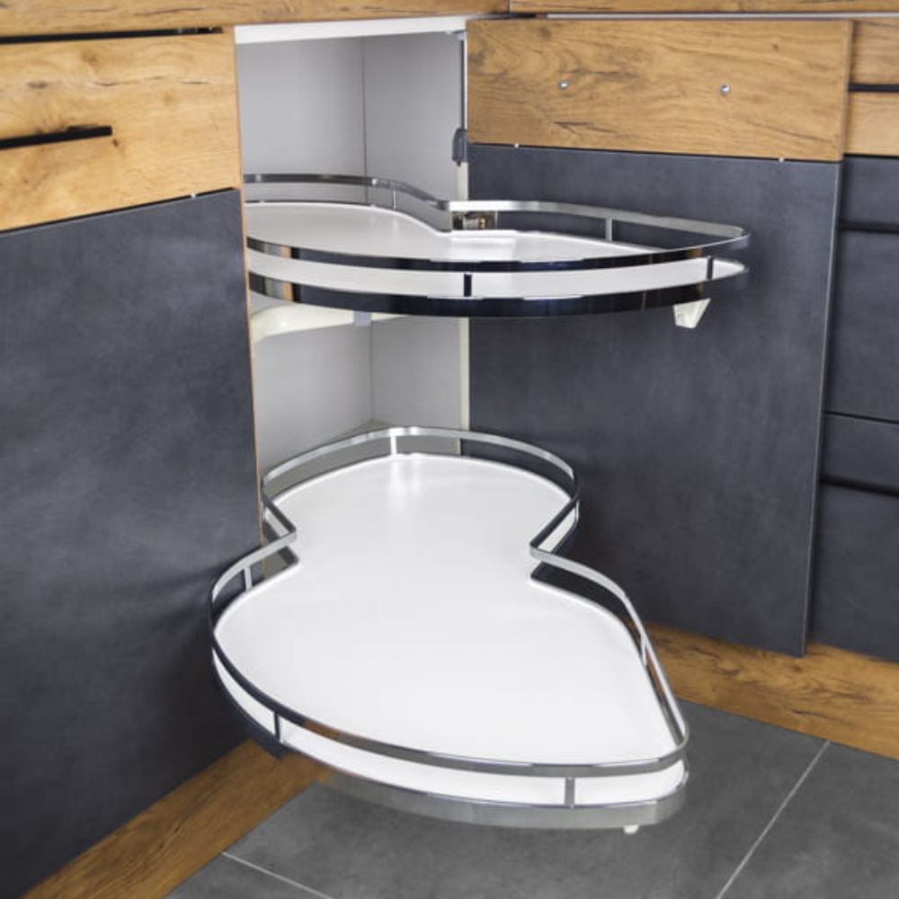 SUPLIMO 35-7/16 inch (900mm) Left Anthracite Corner Unit