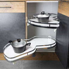 SUPLIMO 35-7/16 inch (900mm) Left Anthracite Corner Unit
