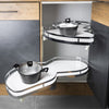 SUPLIMO 35-7/16 inch (900mm) Left Anthracite Corner Unit