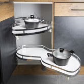 SUPLIMO 35-7/16 inch (900mm) Right Anthracite Corner Unit