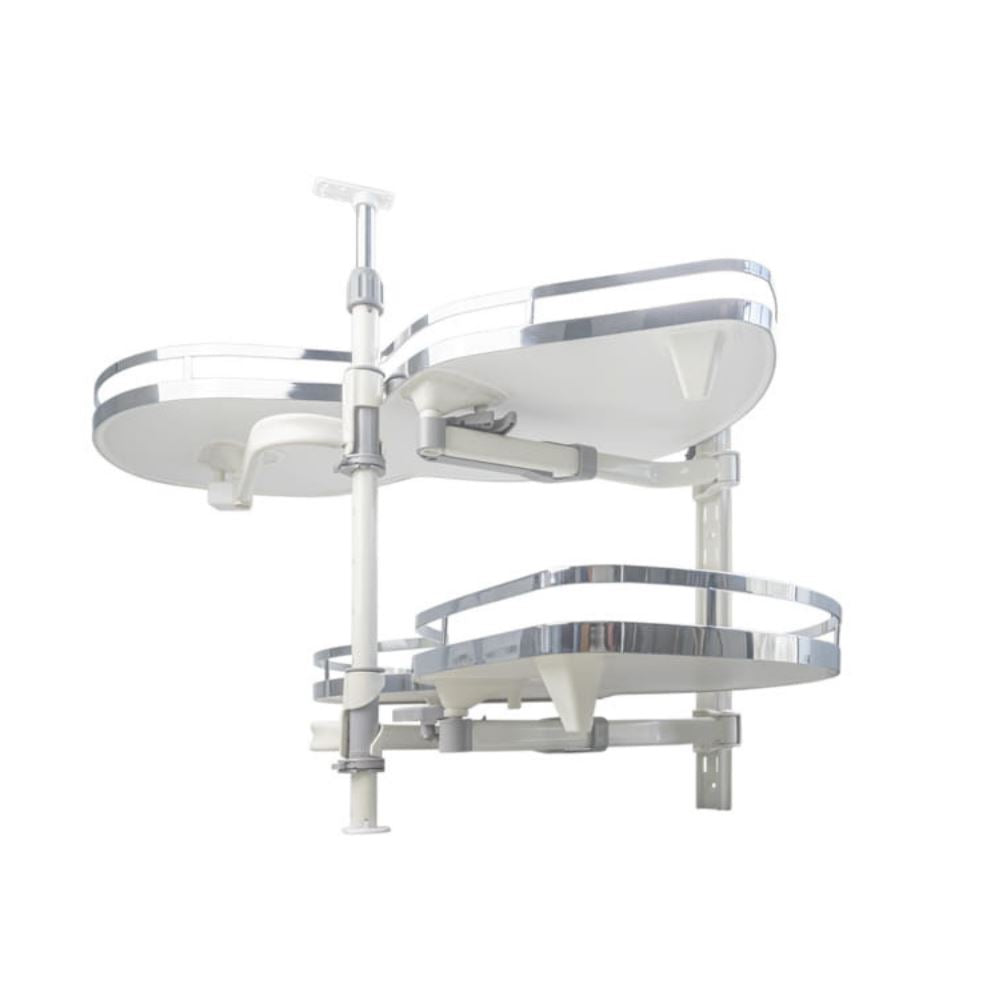 SUPLIMO 35-7/16 inch (900mm) Right White Corner Unit