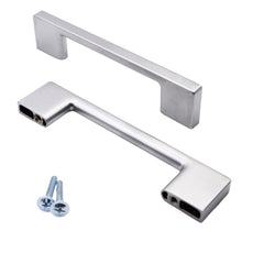 TECHNO furniture handle 3-3/4 inch - Aluminium