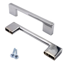 TECHNO furniture handle 3-3/4 inch - Chrome