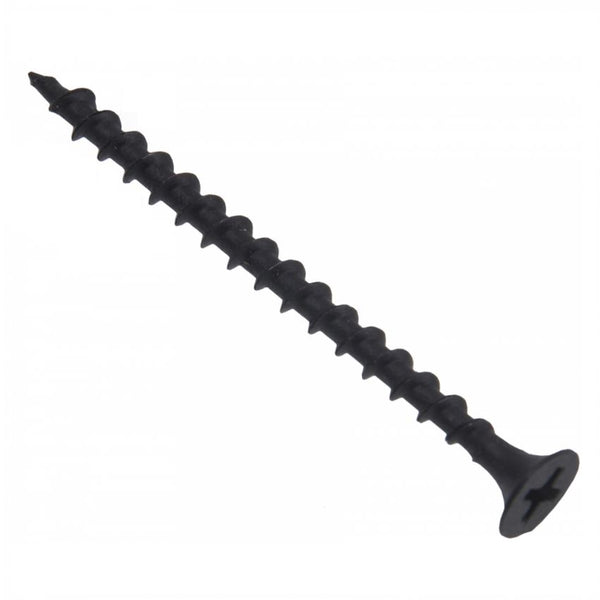 Wood Screws Phillips PH2 1/8x2-3/16 inch Black (500 pcs) - Furnica