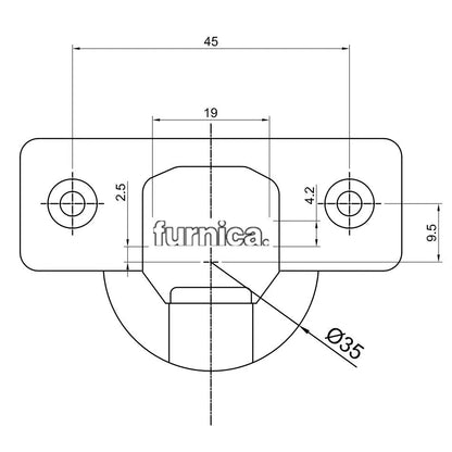 110° Soft-Close Cabinet Hinge, H0 Mounting Plate with EURO Screws, Full Overlay