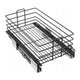 Pull Out Pantry Shelf Wire Basket Drawer EXCLUSIVE CARGO MULTI for 11-13/16 inch (300 mm) Cabinet - Gray/Graphite