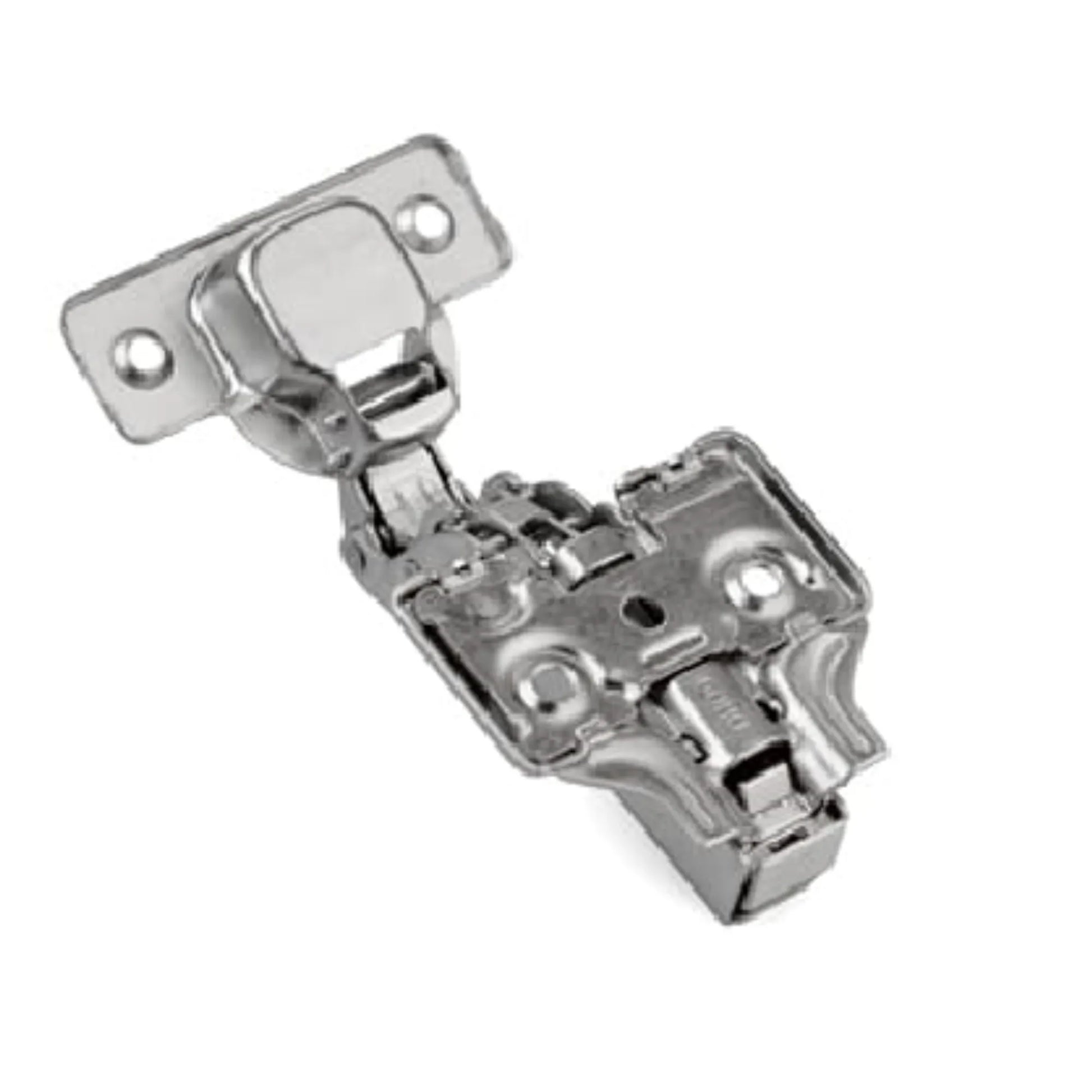 3D 110 Degree Soft-Close Cabinet Hinge, H0 Mounting Plate with EURO Screws, Inset Application