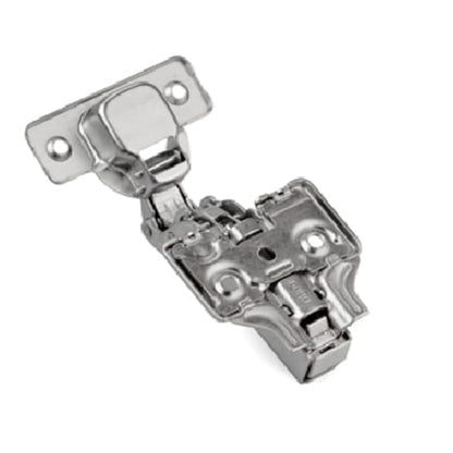 3D 110 Degree Soft-Close Cabinet Hinge, H0 Mounting Plate with EURO Screws, Inset Application