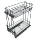 15-3/4 inch (40 cm) Soft-Close Pull Out Pantry Shelf for Kitchen Cabinets - 2 Baskets - Anthracite