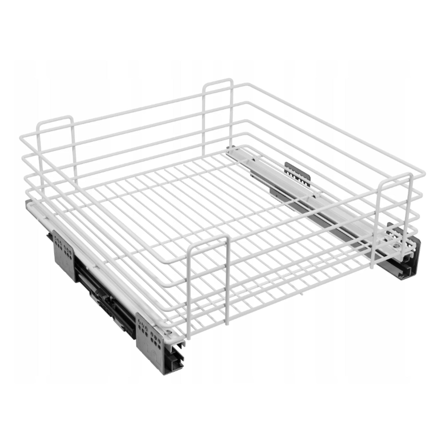 Pull Out Pantry Shelf Wire Basket EXCLUSIVE CARGO MULTI for 19-11/16 inch (500 mm) Cabinet - White