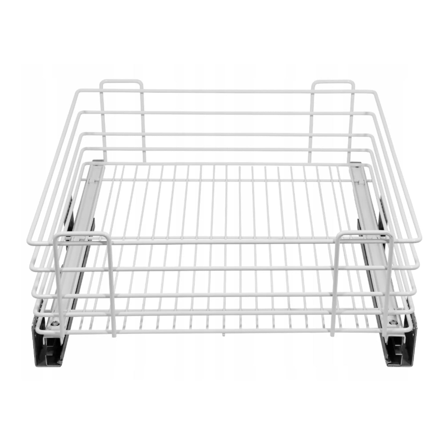 Pull Out Pantry Shelf Wire Basket EXCLUSIVE CARGO MULTI for 19-11/16 inch (500 mm) Cabinet - White