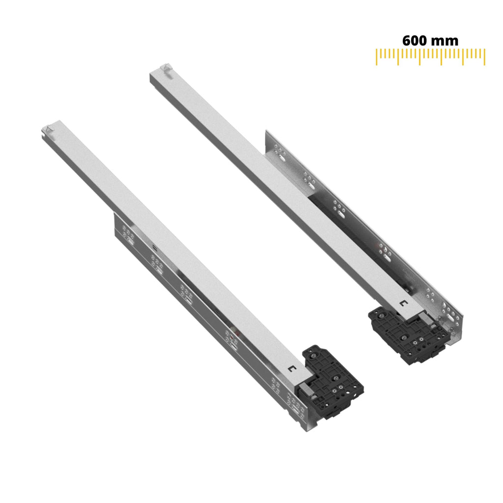 Soft-Close Undermount Slides (left and right), Full Extension - 24 inch