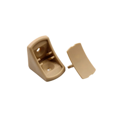 Rounded Plastic Furniture Brackets with Separate Cover Cap