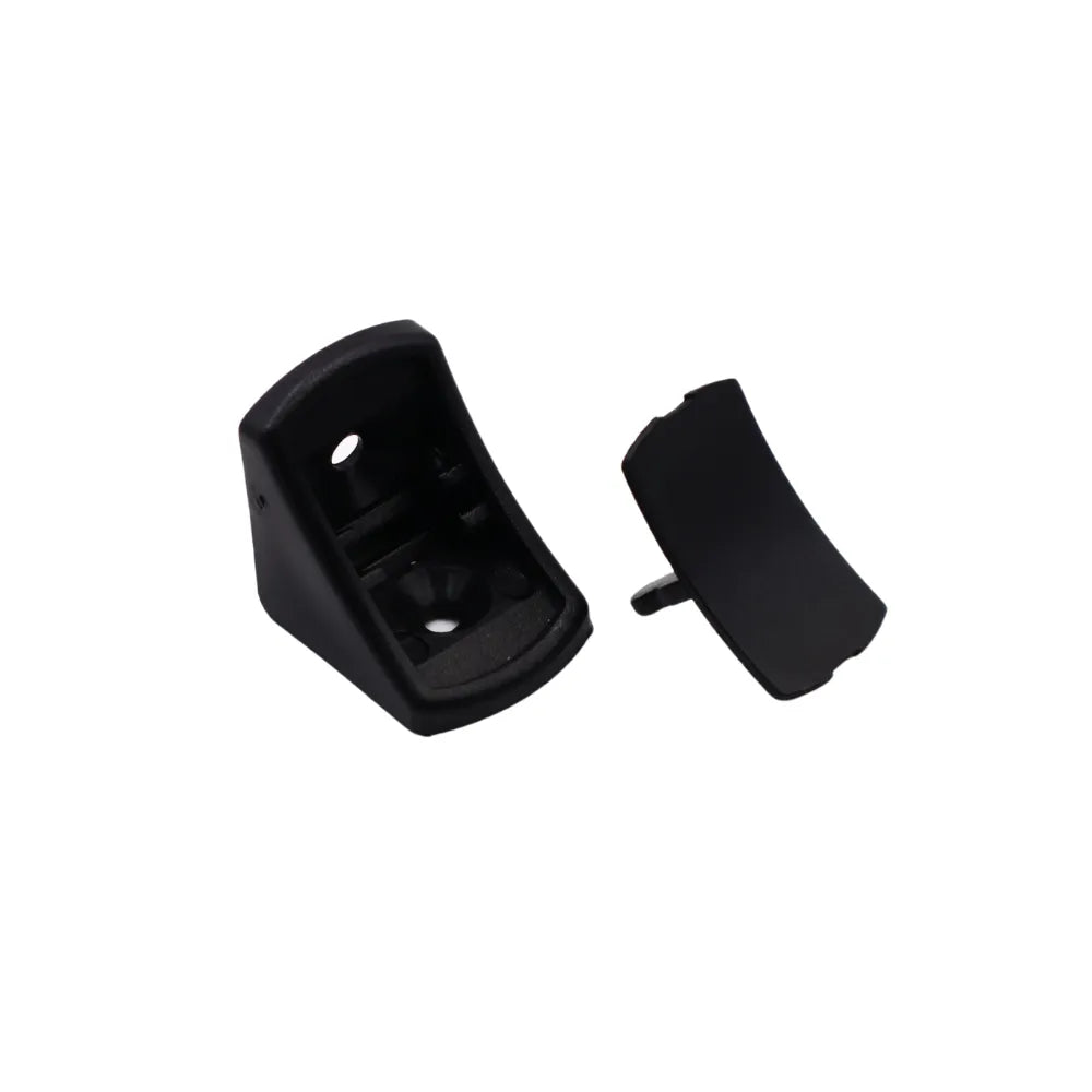 Rounded Plastic Furniture Brackets with Separate Cover Cap