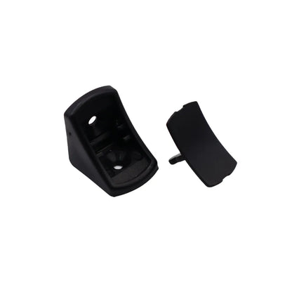 Rounded Plastic Furniture Brackets with Separate Cover Cap