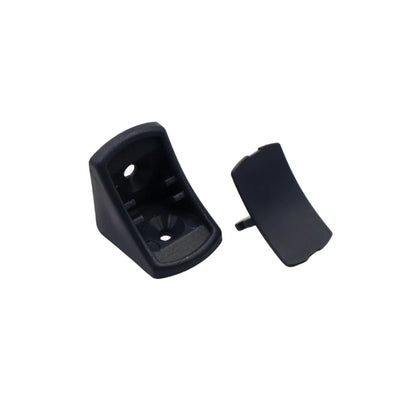 Rounded Plastic Furniture Brackets with Separate Cover Cap