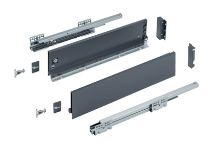 Slim Box Drawer System 88 lb (40 kg) - Soft-Close - 18 mm Panels