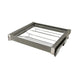 Pull-Out Shoe Organizer Shelf for 35-7/16 inch (90 cm) Slim Shoe Cabinet - Soft-Close - Chrome/Aluminum - Gray