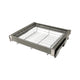 Pull-Out Storage Baskets for 27-1/2 inch (70 cm) Wardrobe Soft-Close - Single Shelf - Chrome