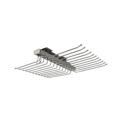 Pull-Out Double Pant Rack Soft-Close - Gray