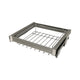 Pull Out Trouser Rack 2 for 23-5/8 inch (60 cm) Cabinet Soft-Close - Single Shelf - Gray
