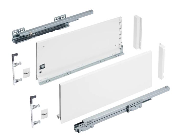 Slim Box Drawer System 88 lb (40 kg) - Soft-Close - 18 mm Panels