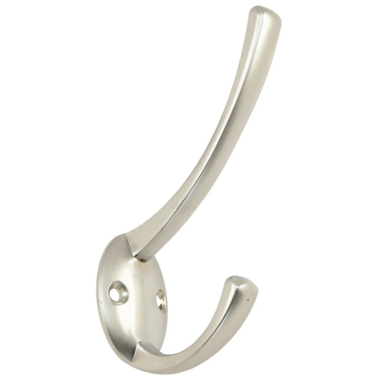 Double Coat and Hat Hook -4-1/4 inch (108 mm) - Satin