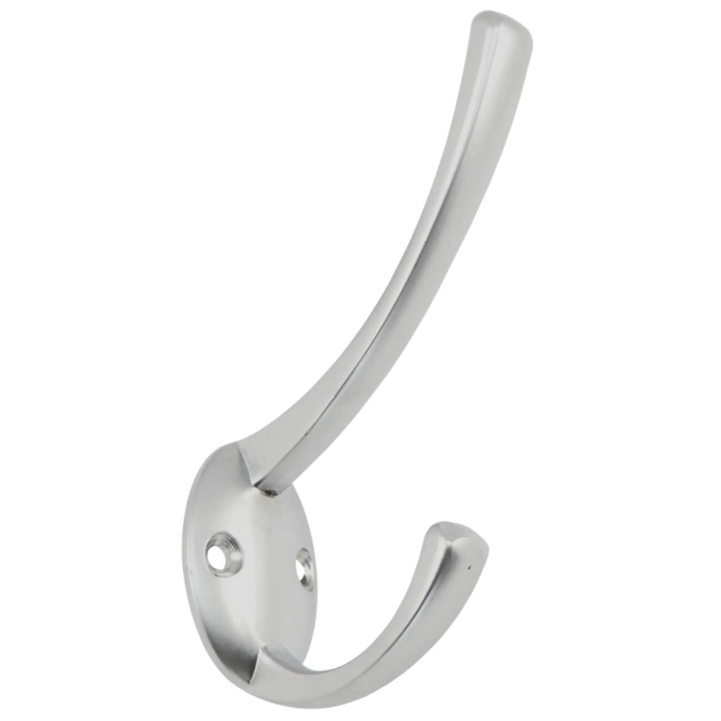 Double Coat Hook - 4-1/4 inch (108 mm) - Silver